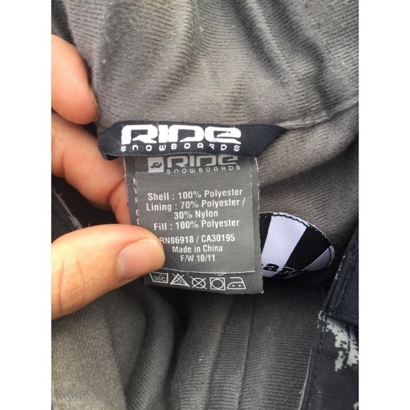 Ride snowboards kids snowboarding pants XL 14 16 snow board skiing black blue - Picture 7 of 12